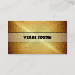 Gold Shiny Stainless Steel Metal Business Card