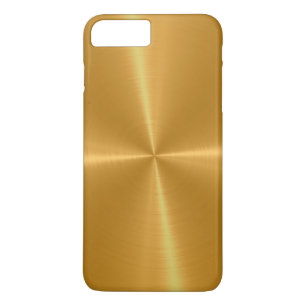 Gold Shiny Stainless Steel Metal iPhone 8 Plus/7 Plus Case