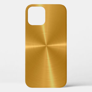 Gold Shiny Stainless Steel Metal iPhone 12 Pro Case