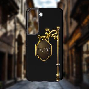 Gold Signpost Monogram Samsung Galaxy Case