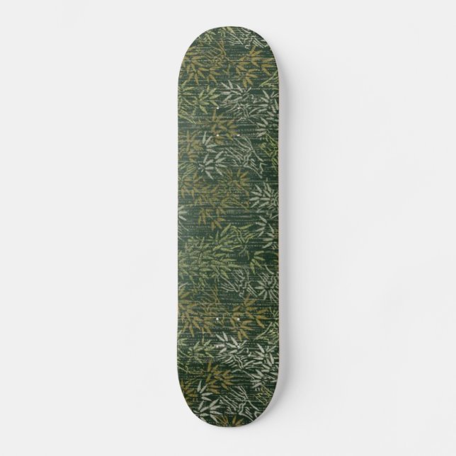 Gold & Silver Bamboo Skateboard (Front)