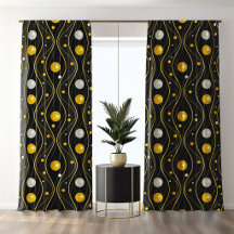 Gold, Silver, Black Art Deco Pattern