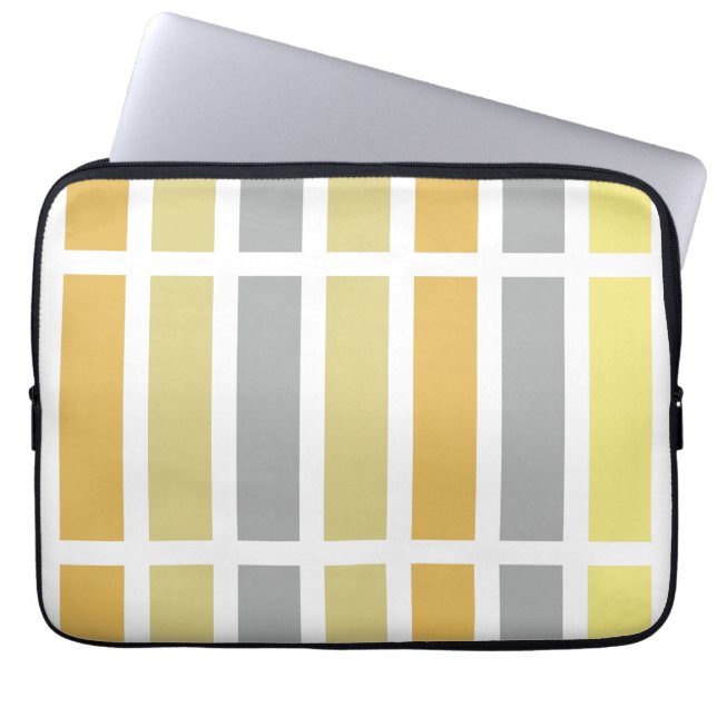 Gold Silver Bronze Metal Hues Laptop Sleeve (Front)