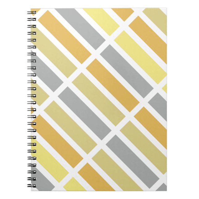 Gold Silver Bronze Metal Hues Notebook (Front)
