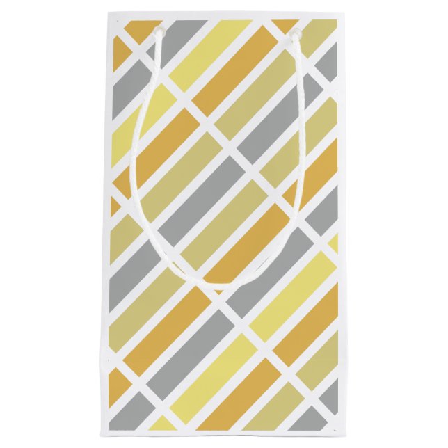 Gold Silver Bronze Metal Hues Small Gift Bag (Front)