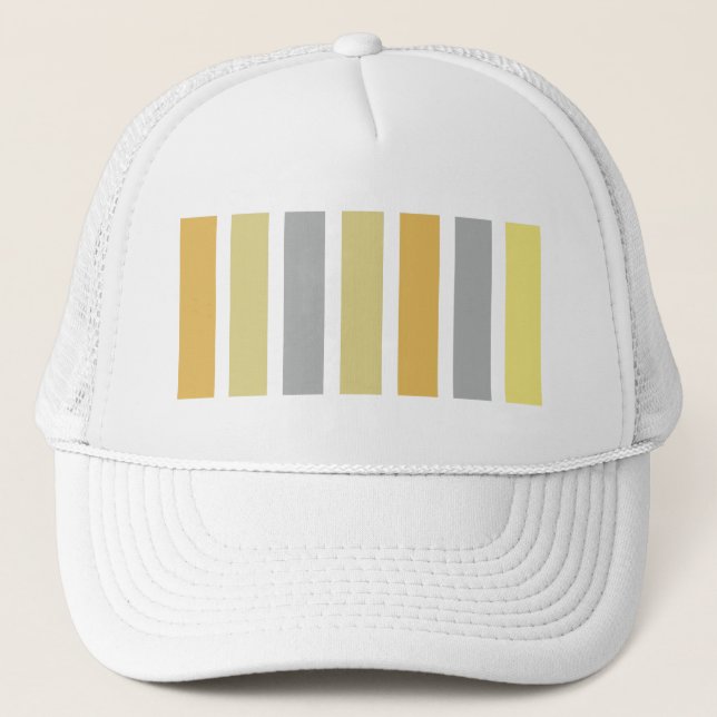Gold Silver Bronze Metal Hues Trucker Hat (Front)