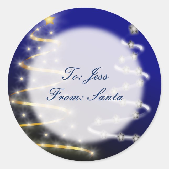 Gold & Silver- Classic Round Sticker (Front)