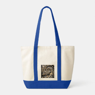 Gold & Silver Disco Spiral Vortex  Tote Bag