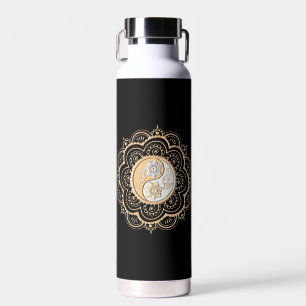 Gold & Silver Mandala water bottle
