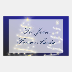 Gold & Silver- Rectangular Sticker