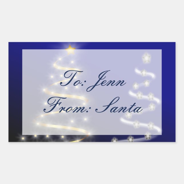 Gold & Silver- Rectangular Sticker (Front)