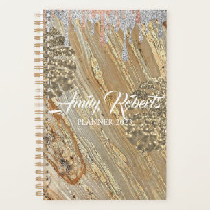 Gold Silver Sparkling Planner