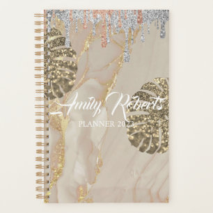 Gold Silver Sparkling Planner