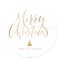 Gold Simple Calligraphy Merry Christmas