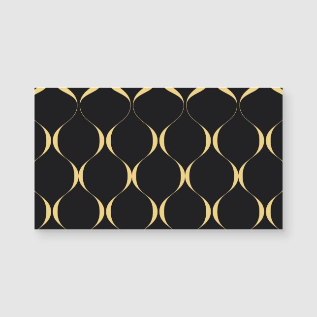 Gold, simple, modern, luxurious wavy graphic (Front)