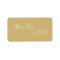 Gold Simple Script Return Address Label
