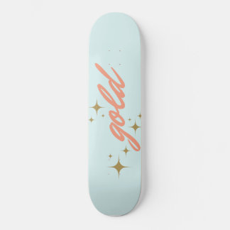 gold skateboard
