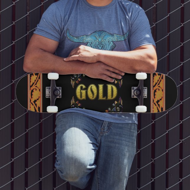 Gold Skateboard (Outdoor 3)