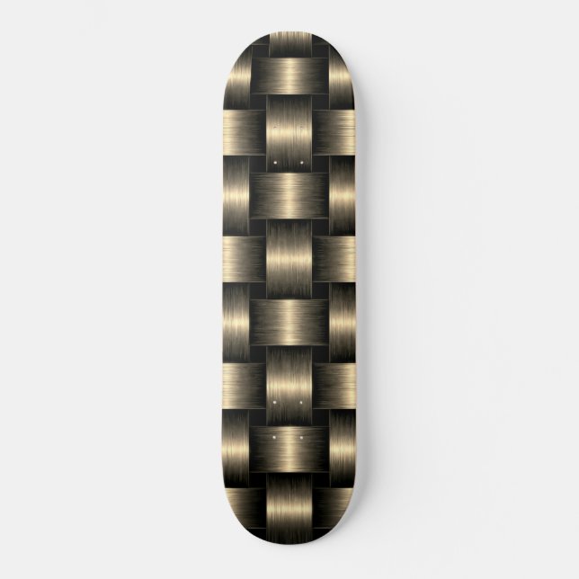 Gold Skateboard Lattice Design (Front)