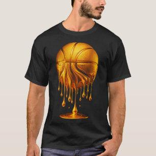 Gold Sketll Drip Slam Dunk Sketll Dripping Hoop Mv T-Shirt
