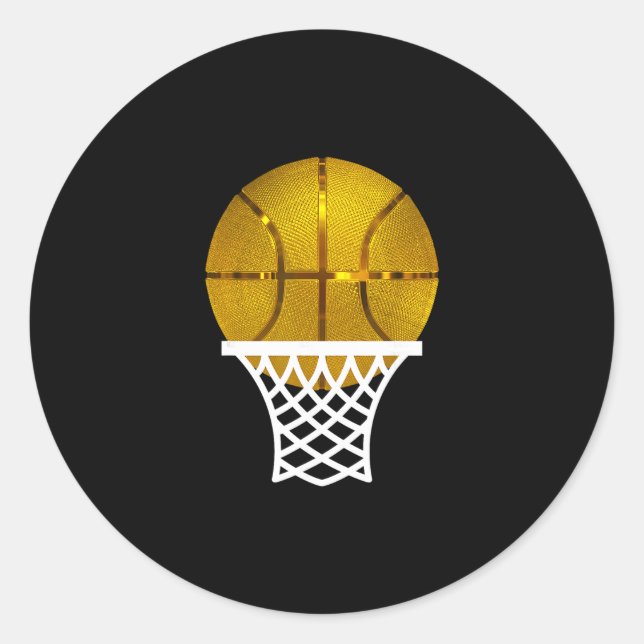 Gold Sketll Trophy Mvp Award  Classic Round Sticker (Front)