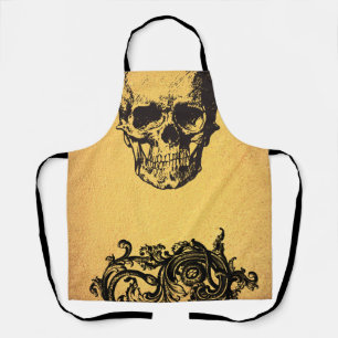 Gold Skull   Apron