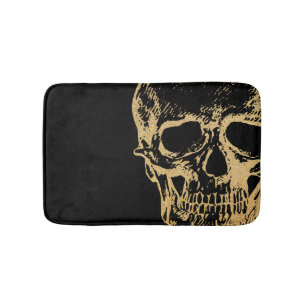 Gold Skull   Bath Mat