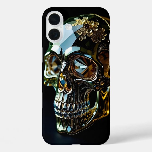 Gold Skull Case-Mate iPhone Case (Back)
