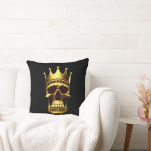 Gold Skull Cushion