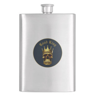 Gold Skull Flask