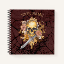 Gold Skull notebook