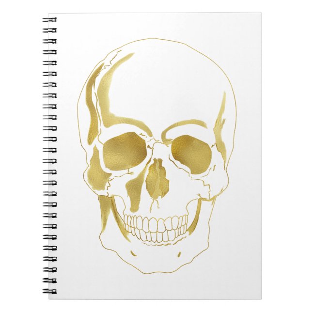 Gold Skull Notebook (Front)
