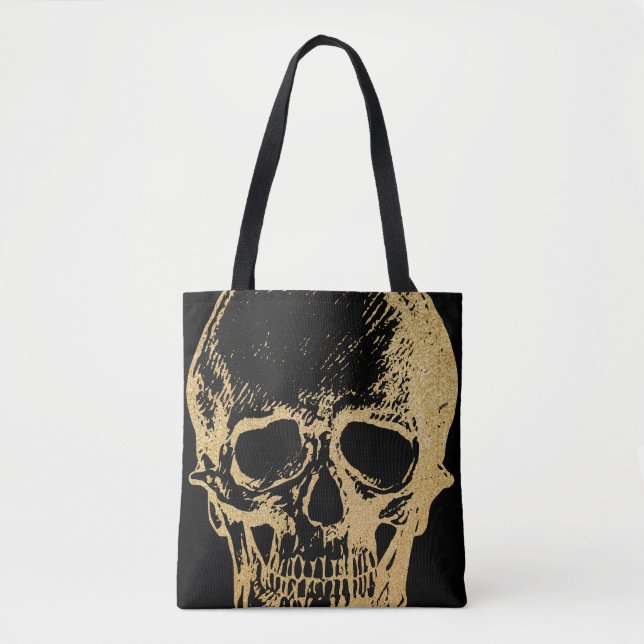 Gold Skull | Tote | Black (Front)