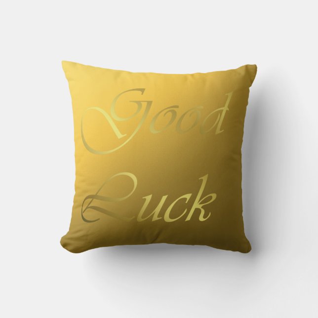 gold,small abstract coloured pattern cushion (Front)