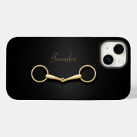 Gold Snaffle Bit Elegant Equestrian Personalised