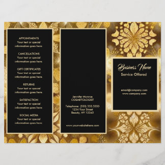 Gold Snowflake Menu & Pricing