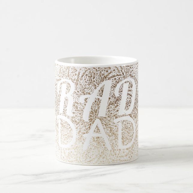 Gold SNOWFLAKE RAD DAD CHRISTMAS Coffee Mug (Center)