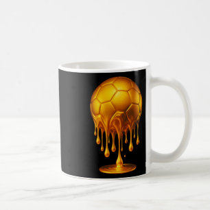 Gold Soccer Ll Dripping Gold Soccer Drip Soccer Go Coffee Mug