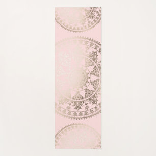 Gold Solar Mandala Yoga Mat   Custom Colour