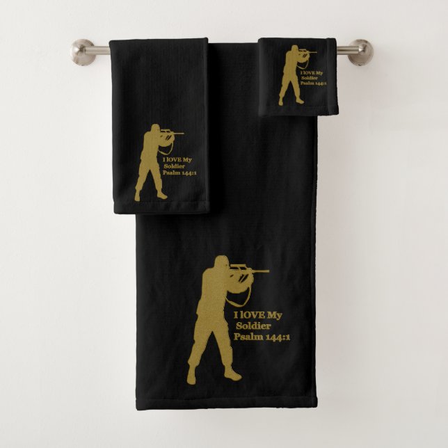 Gold solder sniper bath towel set (Insitu)
