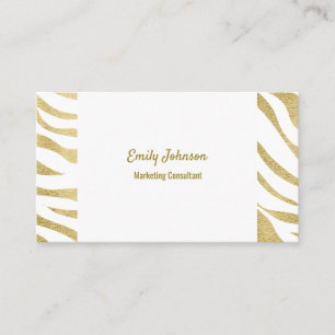 Gold Sophisticated Style Solutions Business Card