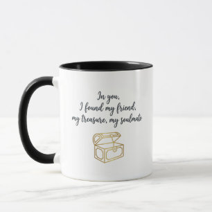 Gold Soulmate Gift for Couples Mug