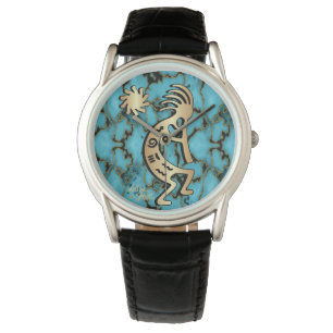 Gold Southwest Kokopelli Watch