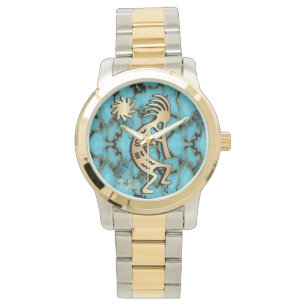 Gold Southwest Kokopelli Watch