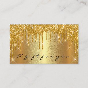 Gold Spark Gift Certificate Makeup Beauty Drip LUX