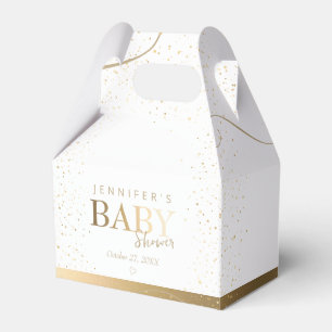 Gold Sparkle Baby Shower Favour Box
