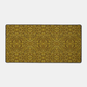 Gold sparkle Christmas glitter Desk Mat