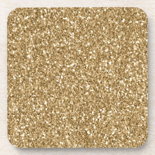 Gold Sparkle Glitter Coaster