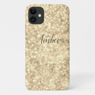 Gold Sparkle Glitter Elegant Personalised iPhone 11 Case