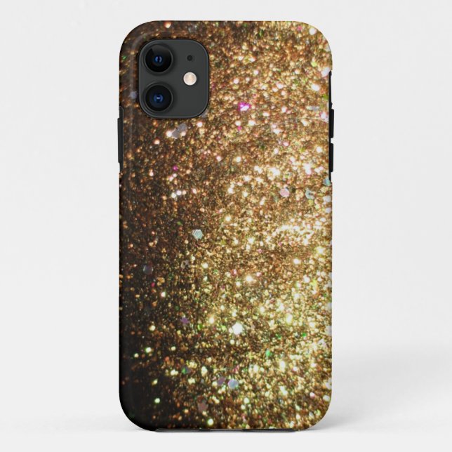 Gold Sparkle Glitter iPhone 5 Christmas Case-Mate iPhone Case (Back)